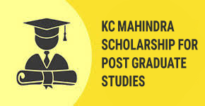 K C Mahindra Scholarships For Post Graduate Studies